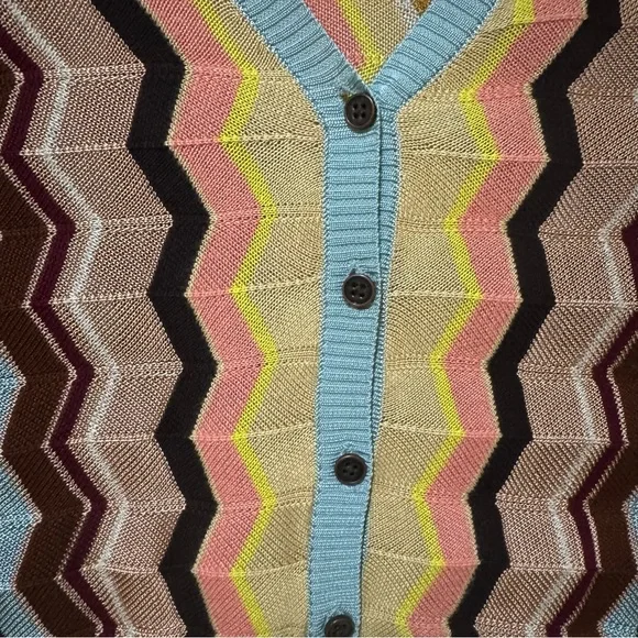 Missoni for Target Multicolor Zigzag V-Neck Knit Cardigan - Picture 4 of 9